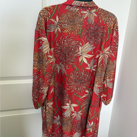 Jude Connally Orange and White Floral Dress - Picture 4 of 4